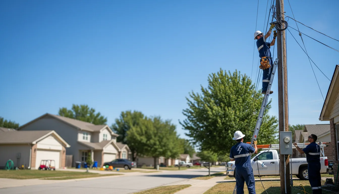 Residential electrician providing installation services in Tome, NM